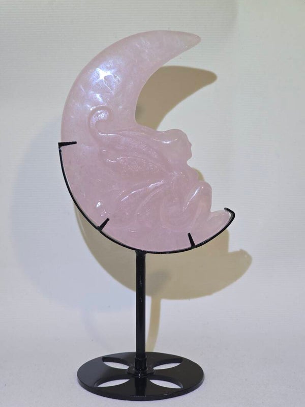 Rose Quartz Fairy On the Moon G51