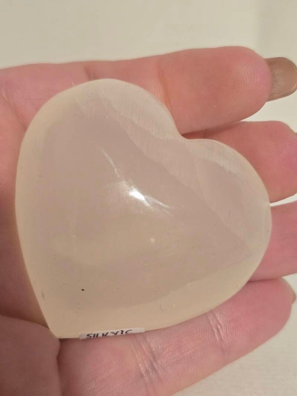 Silky Calcite Heart F116E