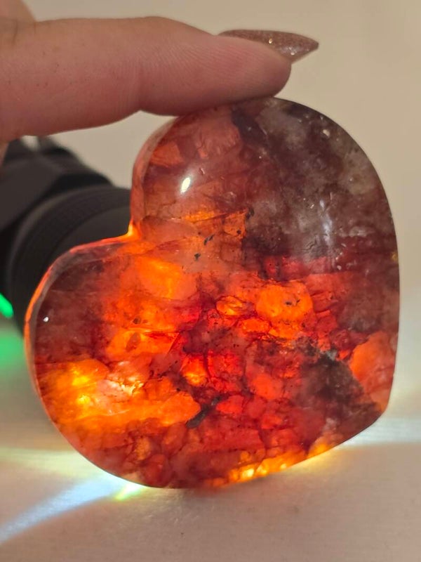 Fire Quartz Heart R635