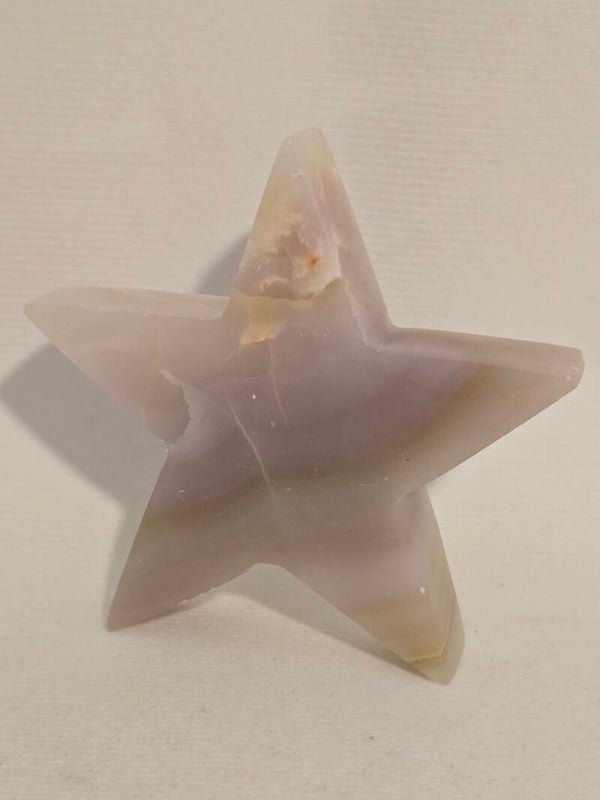 Pink Banded Calcite Star F20