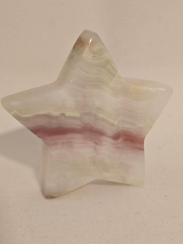 Pink Banded Calcite Star F27