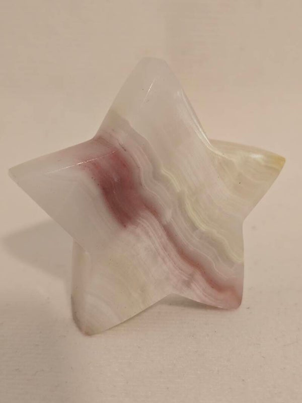 Pink Banded Calcite Star F29