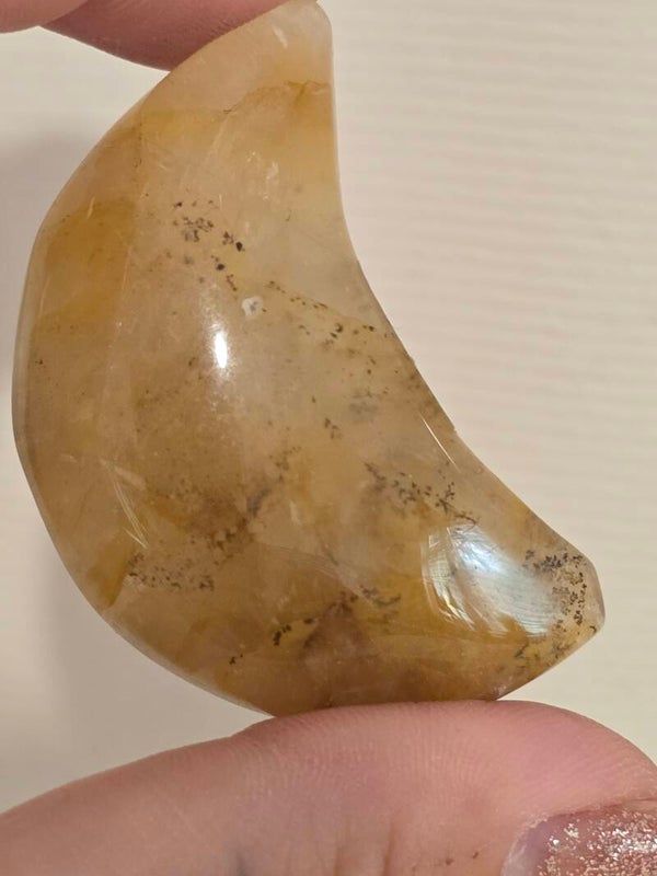 Golden Healer Quartz Dentritic Moon H15D
