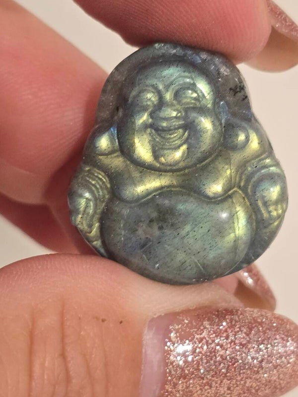 Labradorite Laughing Buddha K64