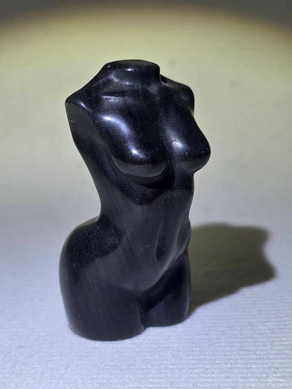 Rainbow Obsidian Godess Carving R371