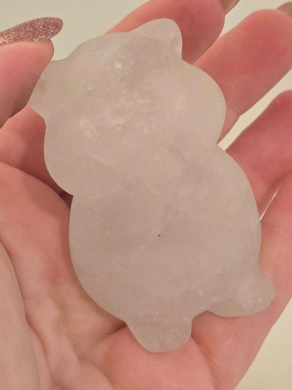 Clear Quartz Hamster Carving Z247 Z248