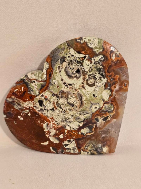 Money Agate Heart Z745