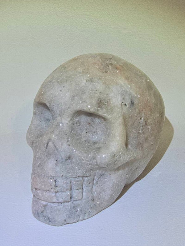 Pink Amethyst Skull 344g Z530