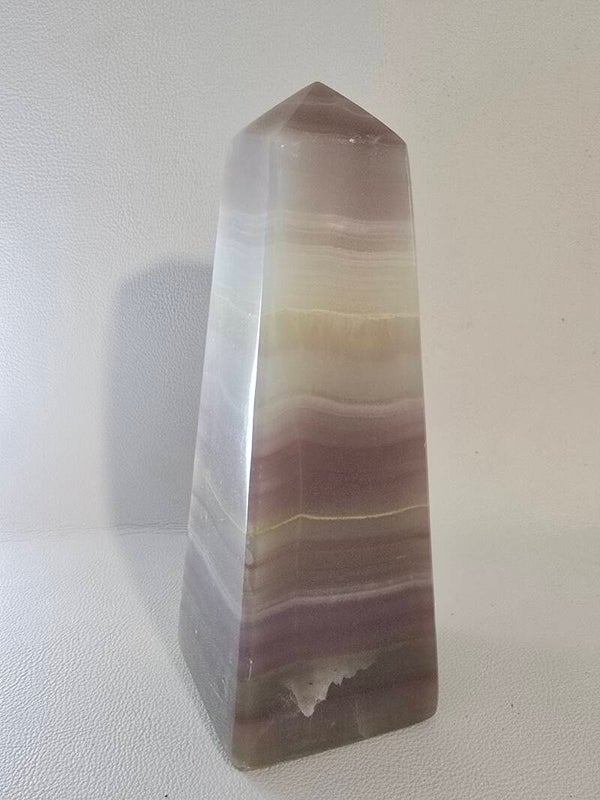 Pink Banded Onyx Tower F108B