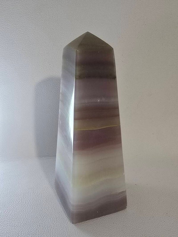 Pink Banded Onyx Tower F108C