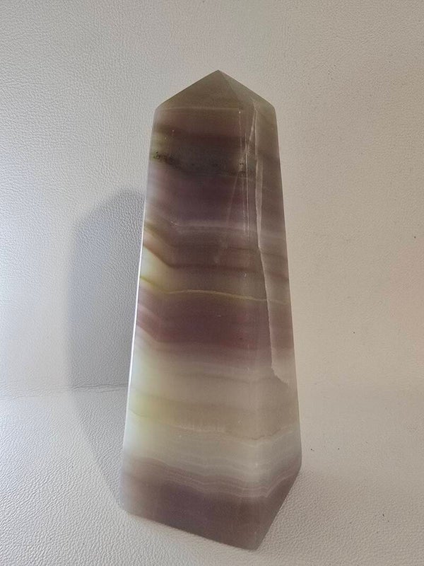 Pink Banded Onyx Tower F108A