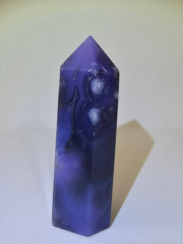Blue Flower Agate Tower Z620B