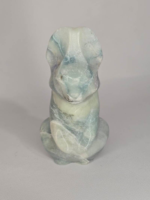 Blue Calcite Bunny Ding R729