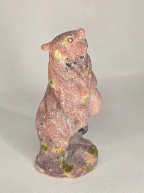 Blossom Tourmaline Standing Bear Z2