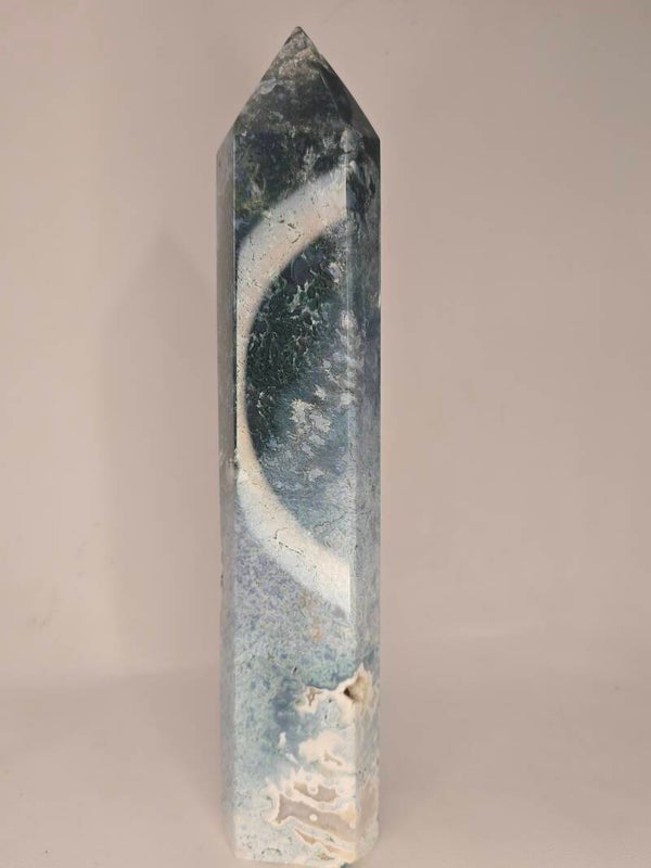 Moss Agate Tower 1314g R451
