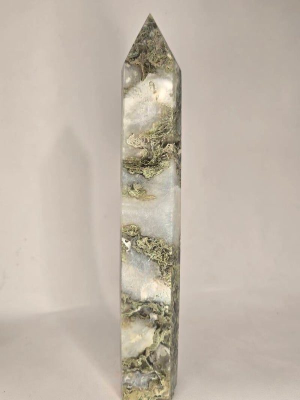 Moss Agate Tower 772g Z970