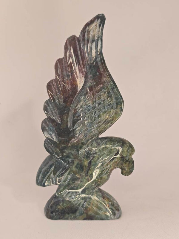 Ocean Jasper Eagle Carving Z901