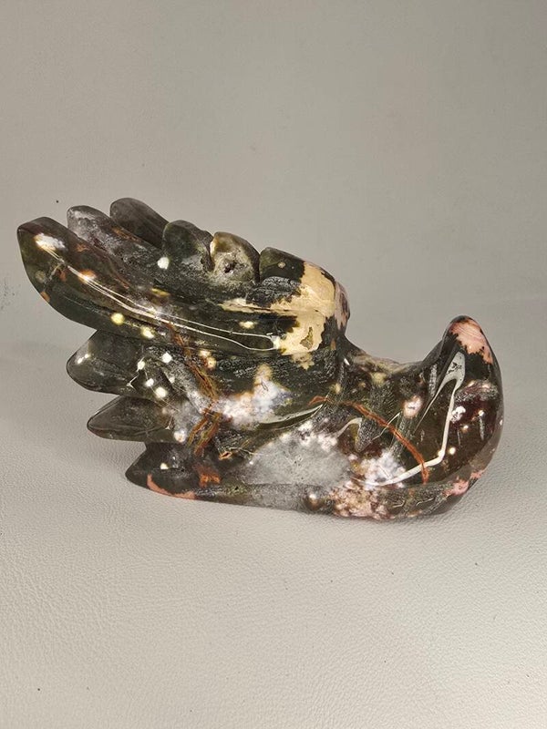8th Vein Ocean Jasper Dragon Head X799