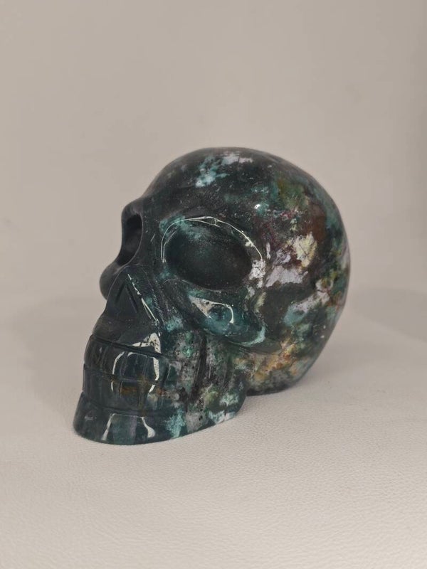 Ocean Jasper Skull 348g Z37