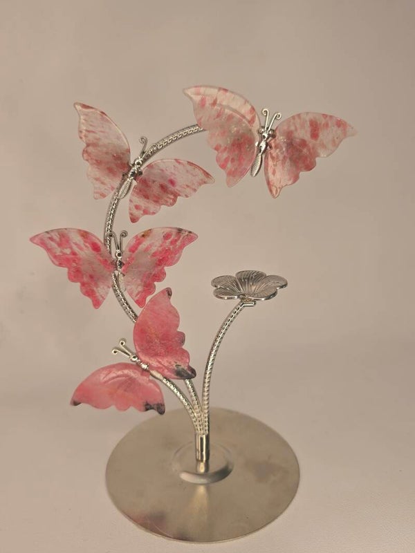 American Icy Rhodonite Stand Z117