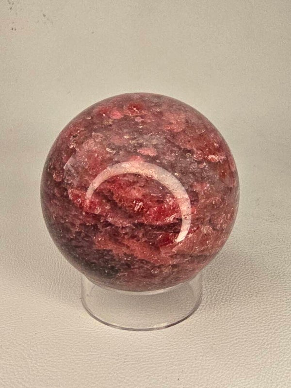 American Icy Rhodonite Sphere 175g Z907