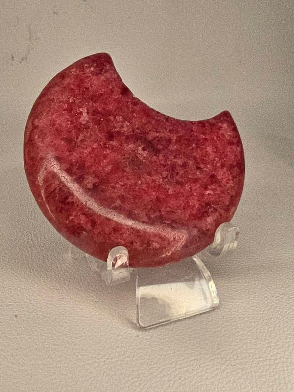 American Icy Rhodonite Moon H7