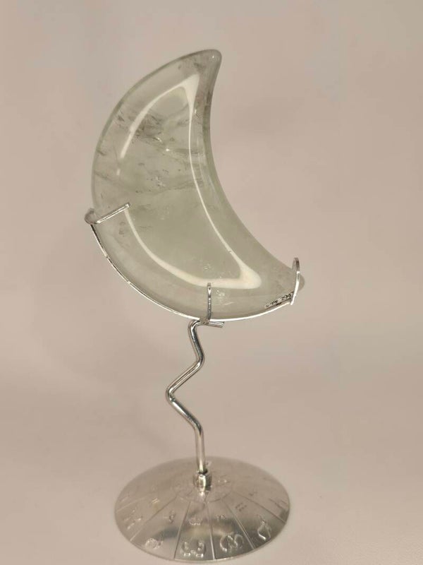 Green Quartz Moon on Stand R662