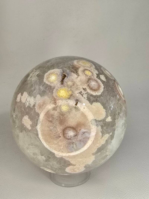 Green Quartz & Flower Agate 283g CX373