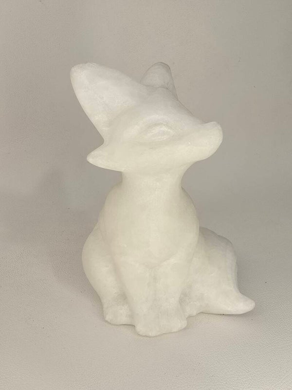 White Calcite Fox S319