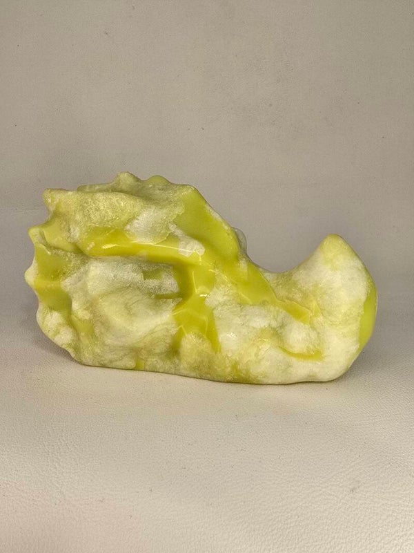 Lemon Jade & Calcite Dragon Head Z251