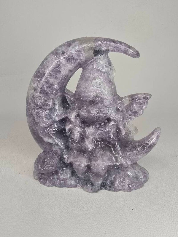 Lepidolite Fairy On Moon S296