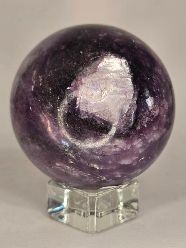 Purple Lepidolite & Mica Sphere Z252