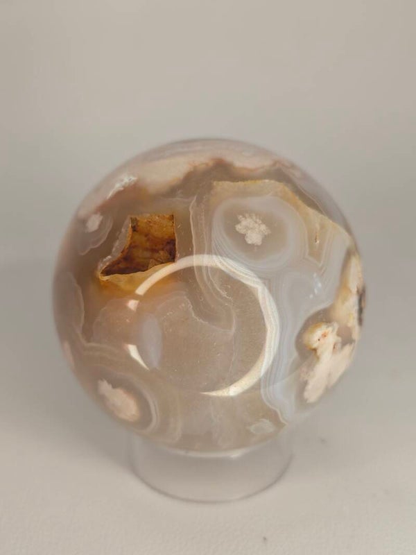 Flower Agate Sphere R437 226g