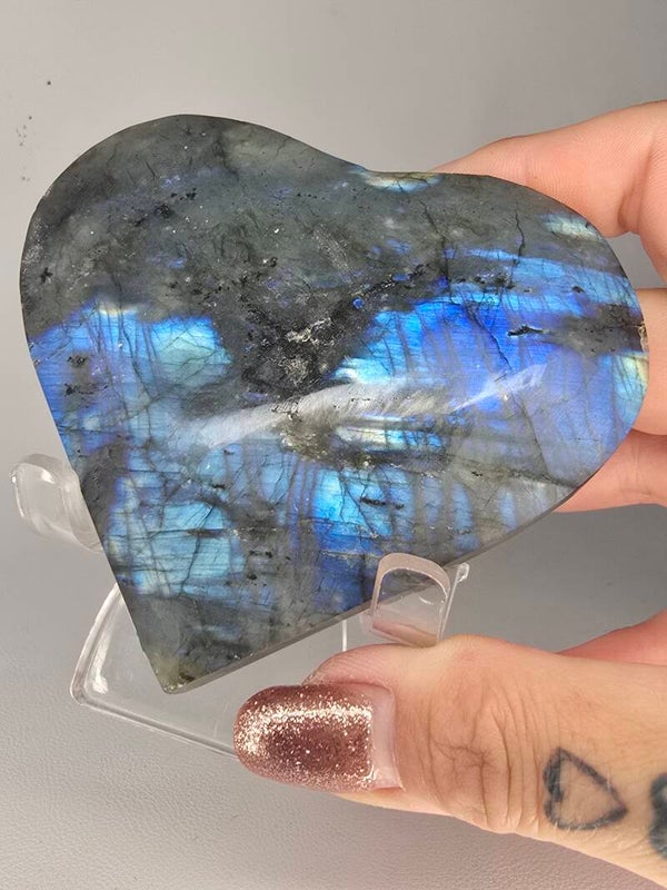 Labradorite Heart R658