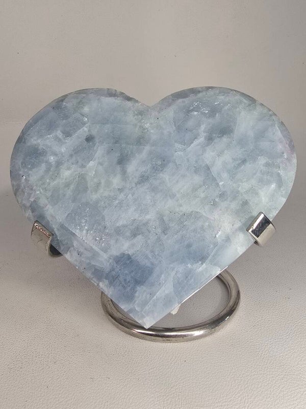 Blue Calcite Heart R702