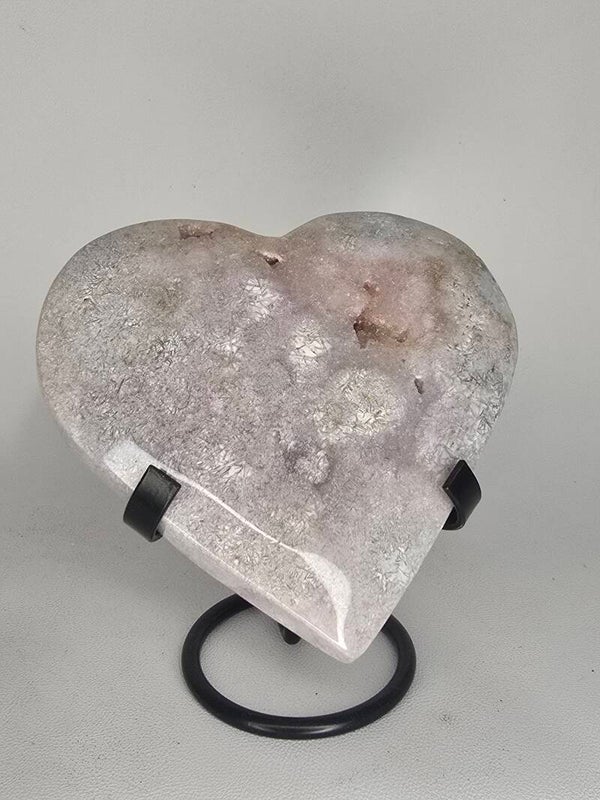 Pink Amethyst Heart D17