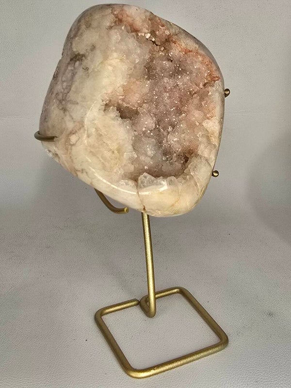 Pink Amethyst Freeform on Custom Stand LW107