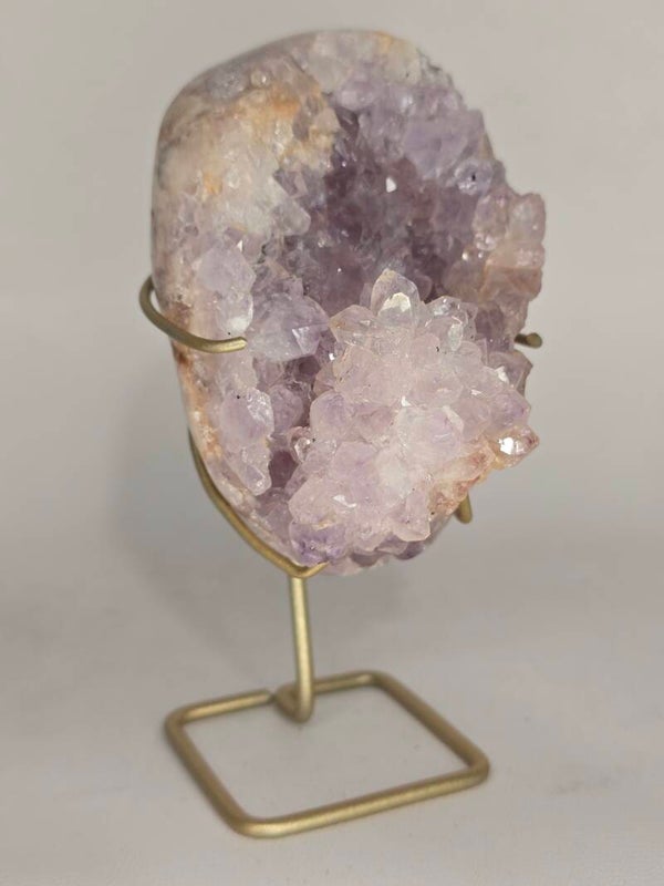Pink Amethyst Freeform on Custom Stand LW108
