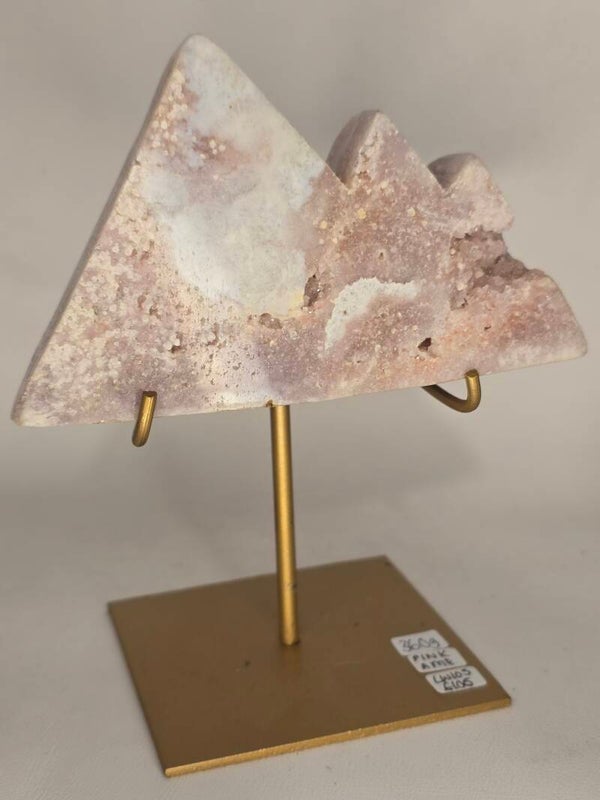 Pink Amethyst Mountain on Custom Stand 360g LW105