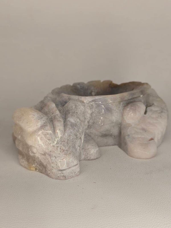 Pink Amethyst Dragon Dish 493g Z224