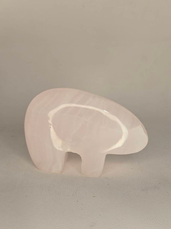 Pink Calcite Zuni Bear F89B
