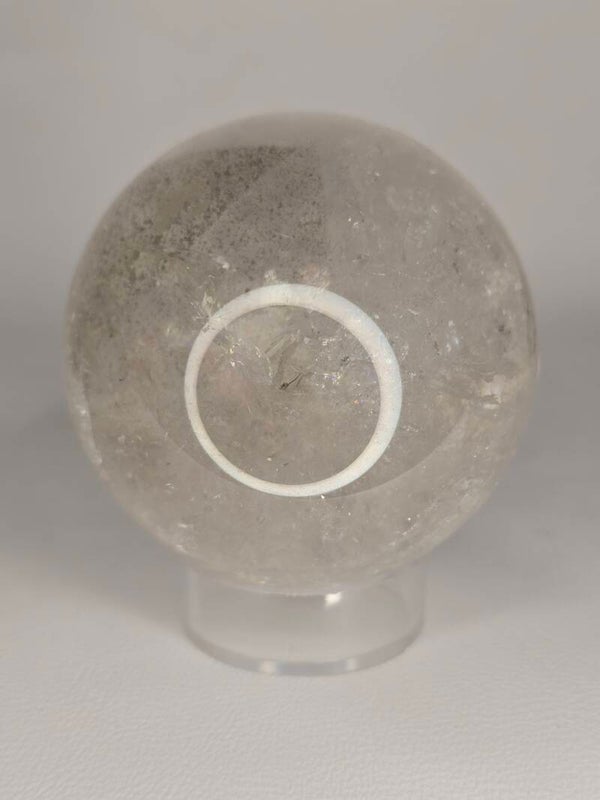 Clear Quartz & Garden Sphere 266g I42