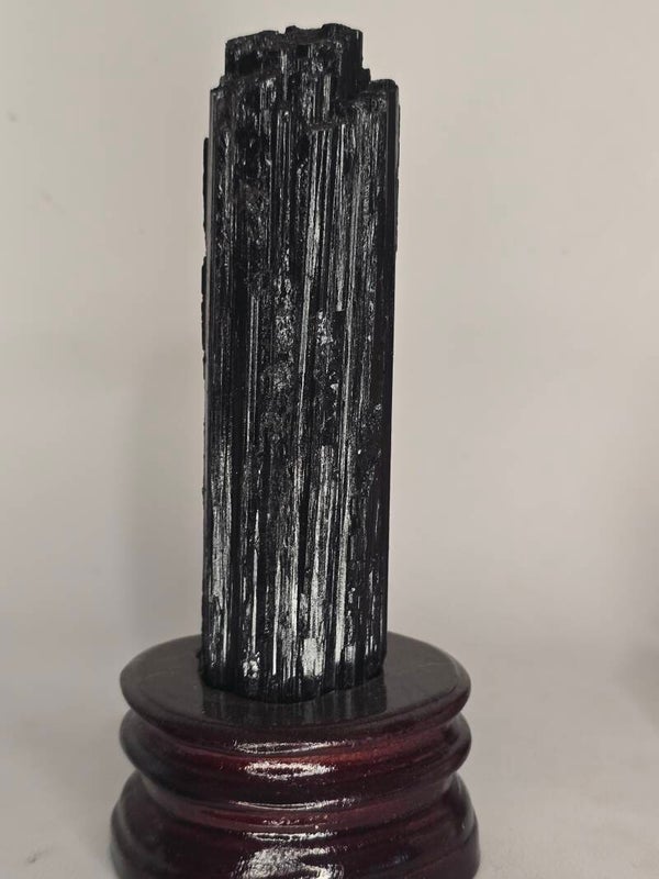 Tourmaline Raw Tower in Stand Z794