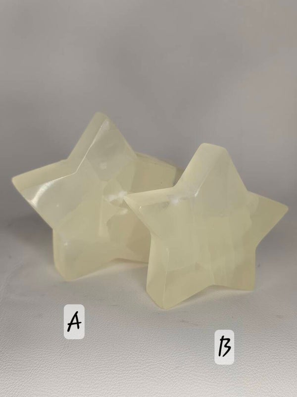 Silky Calcite Stars