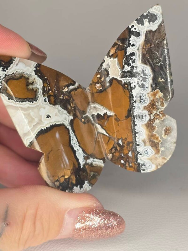 Breciated Jasper 3D Butterfly JI47