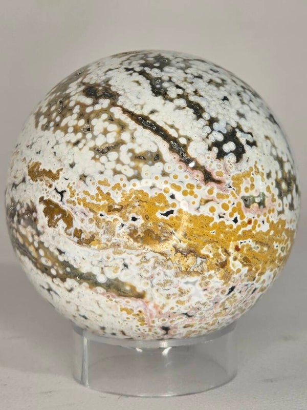 8th Vein Ocean Jasper Sphere 228g Z318B