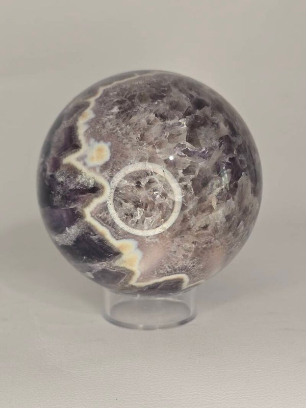 Feather Chevron Amethyst Sphere 548g Z322