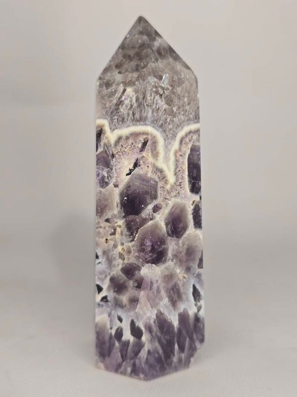 Feather Chevron Amethyst Tower Z323A