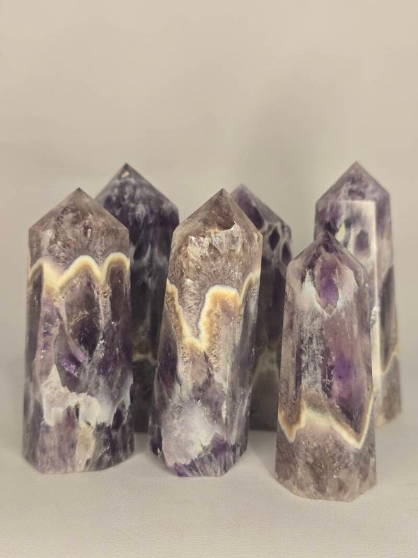 Feather Chevron Amethyst Towers