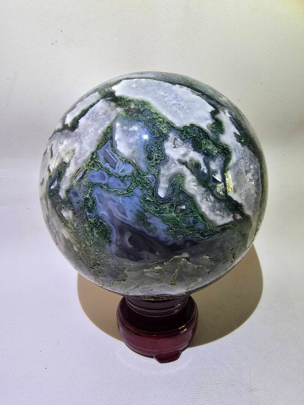 Moss Agate Statement Sphere 3130g R722